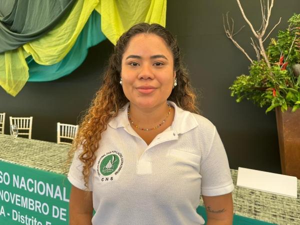 Foto mostra Leticia Morais, vice-presidente do Conselho Nacional das Populações Extrativistas (CNS)