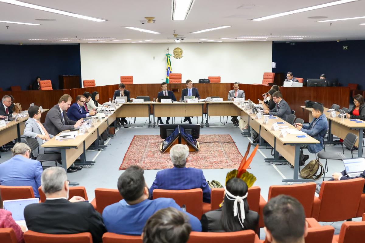 Sessão da comissão de conciliação do marco temporal no STF | Gustavo Moreno / STF