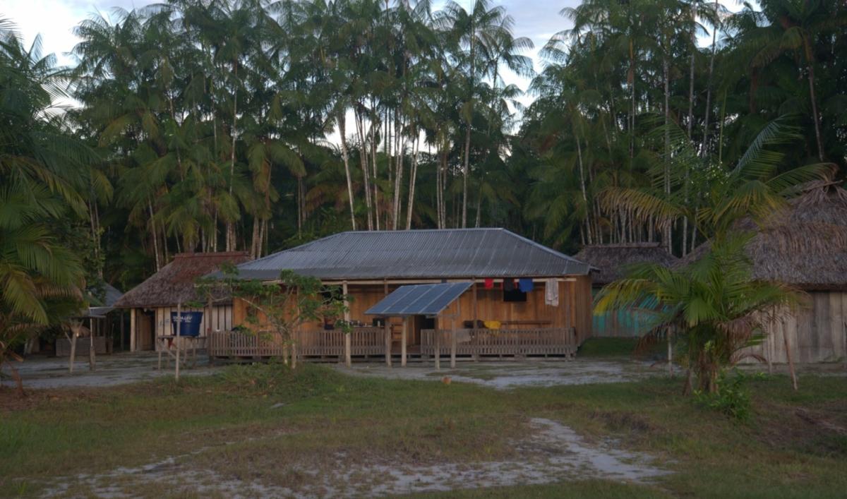 Casa do AIMA Valêncio da Silva, em Urumutum-Lago. Imagem do começo do mês