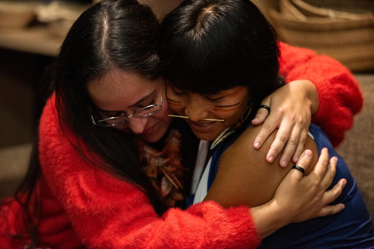 Geni Núñez, liderança guarani; Ehuana Yanomami, liderança yanomami