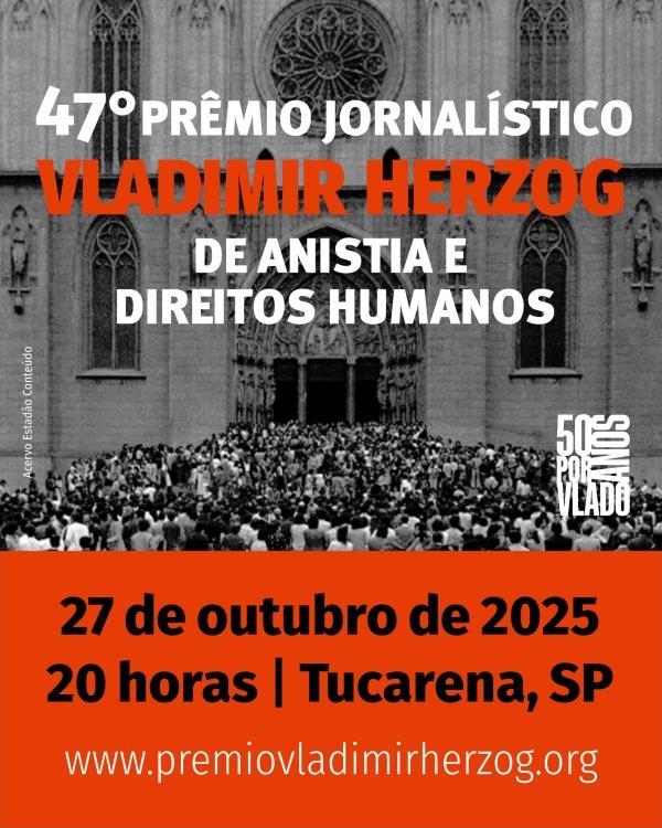 Card do prêmio Vladimir Herzog 