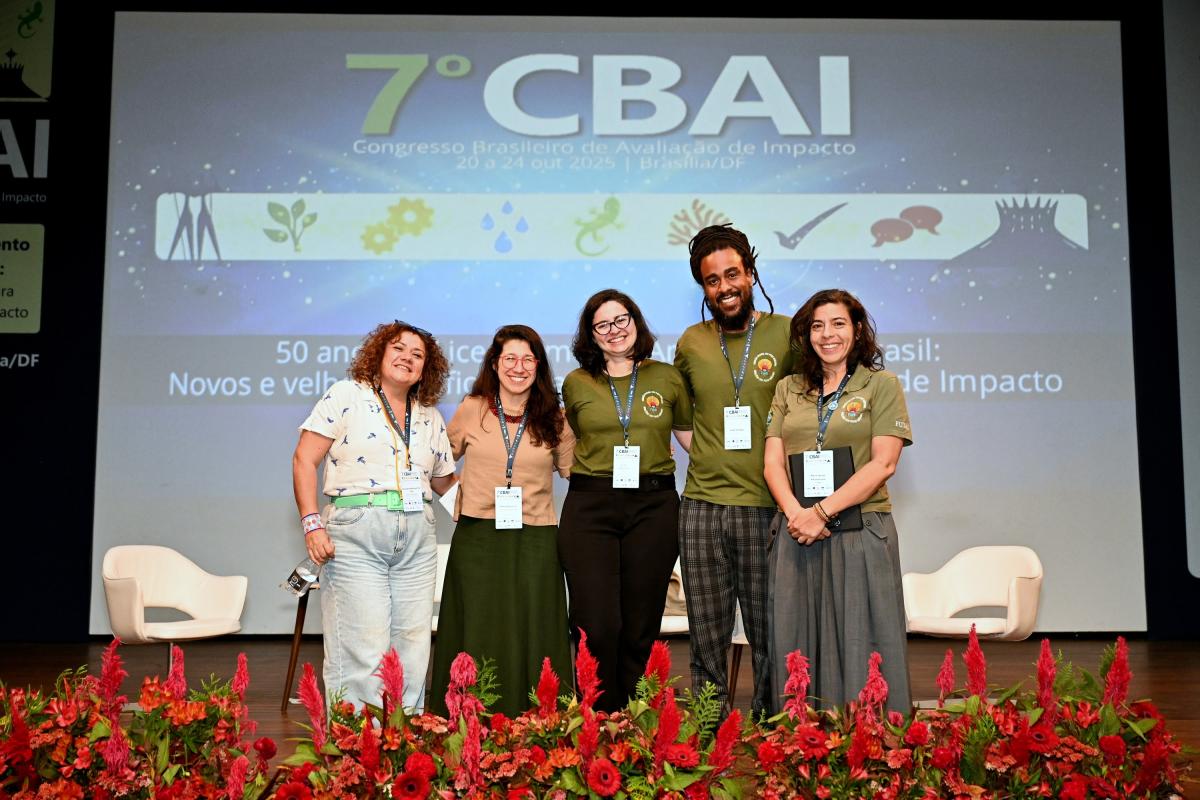 (E-D) Thais Mantovanelli, Juliana Siqueira Gay, Aline Maciel de Carvalho, Raoni da Rosa e Maria Janete de Carvalho no CBAI 2025 | Abai