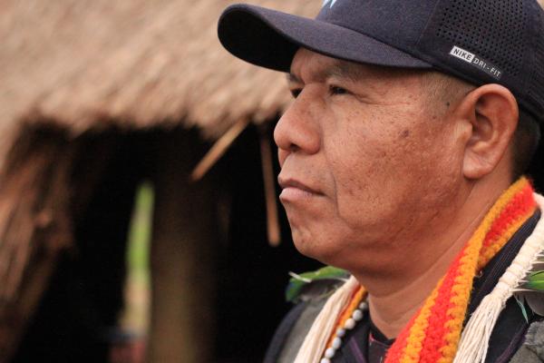Genito Gomes, acadêmico indígena e liderança de Guaiviry / Tatiane&nbsp;Klein/ISA